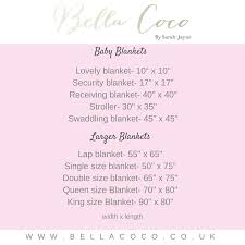 Crochet Blanket Sizes Guide Bella Coco By Sarah Jayne