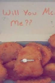 This Smart Man Just Proposed To His Fiancee With A Box Of Chicken Nuggets Chicken Nuggets Chicken Nuggets Quote Chicken Nugget Meme