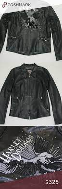 Harley Davidson Dazzle Leather Jacket Rhinestones In 2021 Unique Leather Jacket White Leather Jacket Purple Leather Jacket