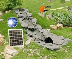 Bachlauf Solar Komplett Set Mit Solar Bachlaufpumpe Deko Steine Systemwanne Ebay Bachlauf Garten Solar