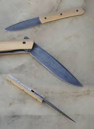 Reka Couteau Pliant Liner Lock Lame 125sc Trempe Selective Plaquettes Buis Platine Titane Guillochage Couteaux Pliants Couteau Forge Couteau