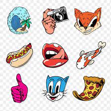 Colorful Cool Street Style Sticker Set Design Resources Free Image By Rawpixel Com Tvzsu Sticker Art Sticker Download Sticker Set