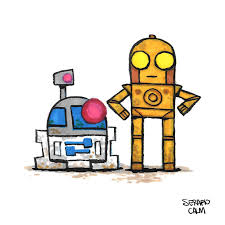 Star Wars R2d2 And C3po Art By Serapio Calm Starwars Starwarsnewhope R2d2 C3po Starwarsdroids Fanart Drawing Sketch Sketchdail C3po Art Calm Art Art