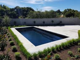 The Reflection In Ebony Blue By Leisure Pools Swimming Pools Quality Fibreglass Life Of Leisure L Inground Pool Landscaping Leisure Pools Pool Colors