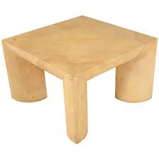 Mid Century Modern Goatskin Coffee Table Style Of Karl Springer Coffee Table Styling Table Style Cocktail Table Styling