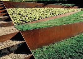 Acier Corten La Star Moderne Du Jardin Modern Landscaping Landscape Design Garden Design