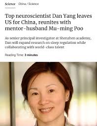 Another Top Chinese Neuroscientist left US for China