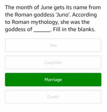Tylenol and advil are both used for pain relief but is one more effective than the other or has less of a risk of si. Solved Amazon The June Quiz Answers Win 5000 Pay Balance 2021