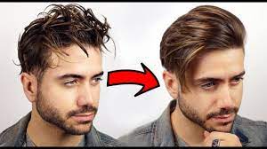 How To Get Straight Hair Men S Curly To Straight Hair Tutorial 2018 Youtube