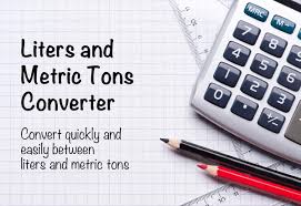 liters to metric tons converter the calculator site