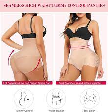 Gotoly Women Body Shaper High Waist Butt lifter Tummy Control Panty Slim  Waist Trainer (Beige, Small) at Amazon Women's Clothing store
