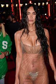 Megan Fox Wears a Naked Dress With Machine Gun Kelly at the MTV VMAs in 2021