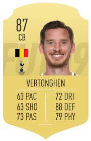 This is his non rare gold card. Vertonghen Fifa 19 Fut Chief