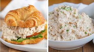 Chicken salad is a classic salad recipe with diced chicken, creamy mayonnaise, crisp celery, green onion, sweet grapes, and fresh herbs. Classic Chicken Salad Dinner Then Dessert