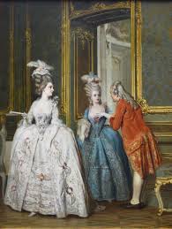 Heinrich Lossow - Marie Antoinette and Marie Thérèse at Versailles - 19th  Century Oil Painting at 1stDibs | heinrich lossow paintings, heinrich lossow  prints, the sin painting