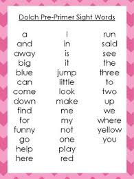 6 Printable Chevron Border Dolch Sight Word Wall Chart Posters