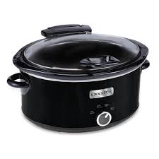This manual slow cooker serves five or more people and features low, warm and high settings to accommodate a variety of cooking needs and time constraints. Crock Pot 6qt Oval Manual Slow Cooker With Hinged Lid Black Ice Sccpvm600hbi 033 Crock Pot Canada