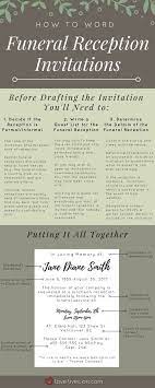 How To Write Your Funeral Reception Invitations Funeral Reception Reception Invitations Memorial Service Invitation