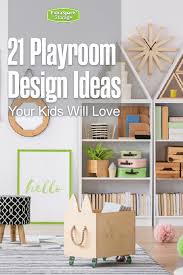 This navy kid's room is filled with bright moments of orange and yellow. 21 Fun Kids Playroom Toy Room Ideas