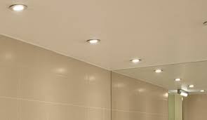 Recessed ceiling lights in a modern bathroom. Bathroom Lights Fixtures Lighting Styles