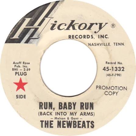 The Newbeats - Run, Baby Run (Back Into My Arms) / Mean Woolly Willie -  Hickory - USA - 45-1332 - 7" Single - 45cat