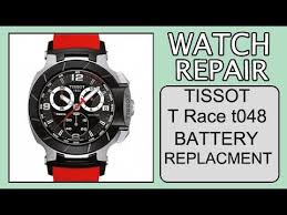 So, if you're searching for a robust watch for the race track, then this chronograph is the perfect choice. How To Change Battery Of Tissot T Race T048 417 27 057 01 Youtube