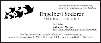 Das video ist von mir, der text jedoch nicht. Traueranzeigen Von Engelbert Soderer Trauer Merkur De