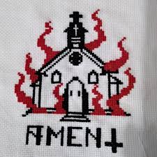 Free cross stitch pattern.com features over 200 patterns divided in different categories, from simple baby patterns, to difficult classic paintings that will provide hours of enjoyment even to the expert stitcher. Fo From Witchystitcher On Etsy Pattern Burnimg Church Crossstitch