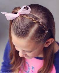 Simple Half Up Style For Big Sis Today Go To This Hashtag To See All The Half Up Styles That I Ve Done O Little Girl Hairstyles Girl Hair Dos Kids Hairstyles