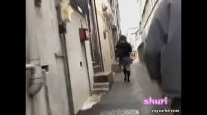 Attractive oriental schoolgirl gets interrupted on the street during  sharking • Pornhex