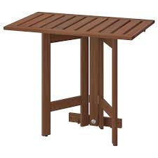 Applaro طاولة حائطية بأرجل تطوى خارجية صباغ بني 80x56 سم Ikea