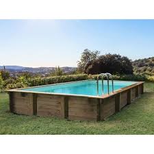 Piscine Bois Semi Enterree Achat Vente Piscine Bois Semi Enterree Pas Cher Cdiscount