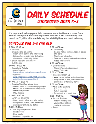 We did not find results for: Daily Schedule Ages 5 8 The Children S Center