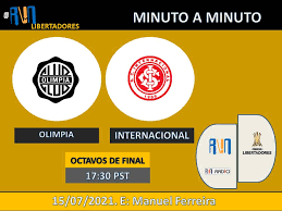 Así se jugarán los octavos de final de la copa sudamericana. Rvn Radio Evolution For Your Sounds Olimpia Vs Internacional Copa Libertadores 2021 Octavos De Final En Vivo Live