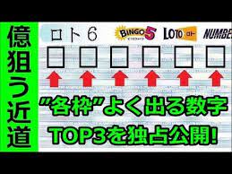 億長者 への近道 ロト6 各枠 よく出る数字top3を独占公開 2019年1月版 youtube 宝くじ 当たる 数字 気学