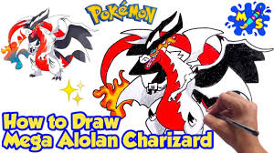 Welcome to the largest library of online classes for artists. How To Draw Mega Charizard Z X Y Fusion Pokemon Step By Step Drawing Youtube