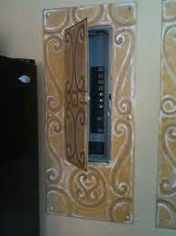 How To Hide An Electrical Panel Box Cover Electrical Panel Breaker Box Cover Basement Bedrooms