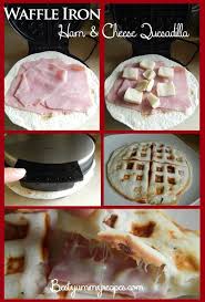 Waffle Ham Cheese Quesadilla Food Recipes Waffle Iron Recipes Waffle Maker Recipes Food