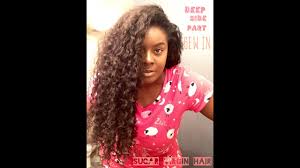 Sew in hairstyles black girls hairstyles trendy hairstyles straight hairstyles frontal hairstyles fringe hairstyles hairdos ponytail hairstyles wedding brazilian mink straight hair extenisons are some of the finest quality hair you will run your fingers through. Deep Side Part Sew In Aliexpress Sugar Virgin Hair Deep Wave Curly Youtube