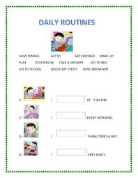 Daily Routines Interactive And Downloadable Worksheet You Can Do The Exercises Online Or Dow Daily Routine Worksheet English Worksheets For Kids Daily Routine
