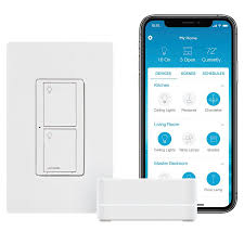 Lutron Caseta Wireless Single Pole 3 Way White Smart Led Push Light Switch With Wall Plate In The Light Switches Department At Lowes Com