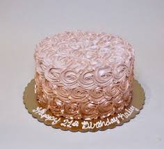 Rose Gold Ombre Rosettes 301387 16th Birthday Cake For Girls Birthday Cake Roses Rose Gold Cake