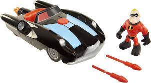 Amazon.com: The Incredibles 2 Incredibile Car & Mr. Incredible Junior  Supers Action Figure Play Set : Toys & Games