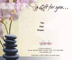 Printable is really a digital file made up of graphical style (sometimes also messages). Awesome Gif Image Massage Gift Certificate Template Free Download