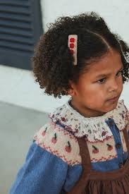 Classical Child Market Hair Clip Set — Linen