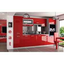 Justhome Syntka Pro Cuisine Equipee Complete 300 Cm Couleur Rouge Laque Haute Brillance Amazon Fr Cuisine Maison Thing 1 Cocinas Disenos De Unas