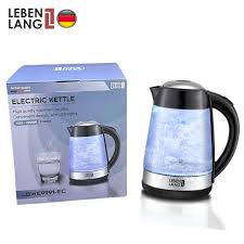 Ấm siêu tốc thủy tinh LEBENLANG LBWE9991-EC dung tích 1.7 lít, công suất  2200W - 355,000 | Sanhangre