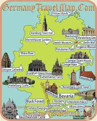 Deutschland Sehenswurdigkeiten Karte Ich Mochte Die Zementplatten Mit Namen Der Holoca Sehen Reisekarten Deutschland Strassenkarte