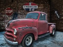 Image result for Red 1954 Truck