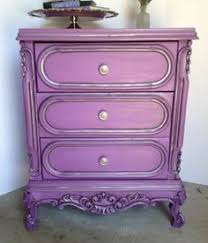 Painted Side Tables On Pinterest Whimsical Painted Furniture Purple Furniture Painted Side Tables Painted Furniture